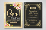 Elegant Graduation Invitation Card