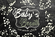 Baby's Breath Watercolor Clipart