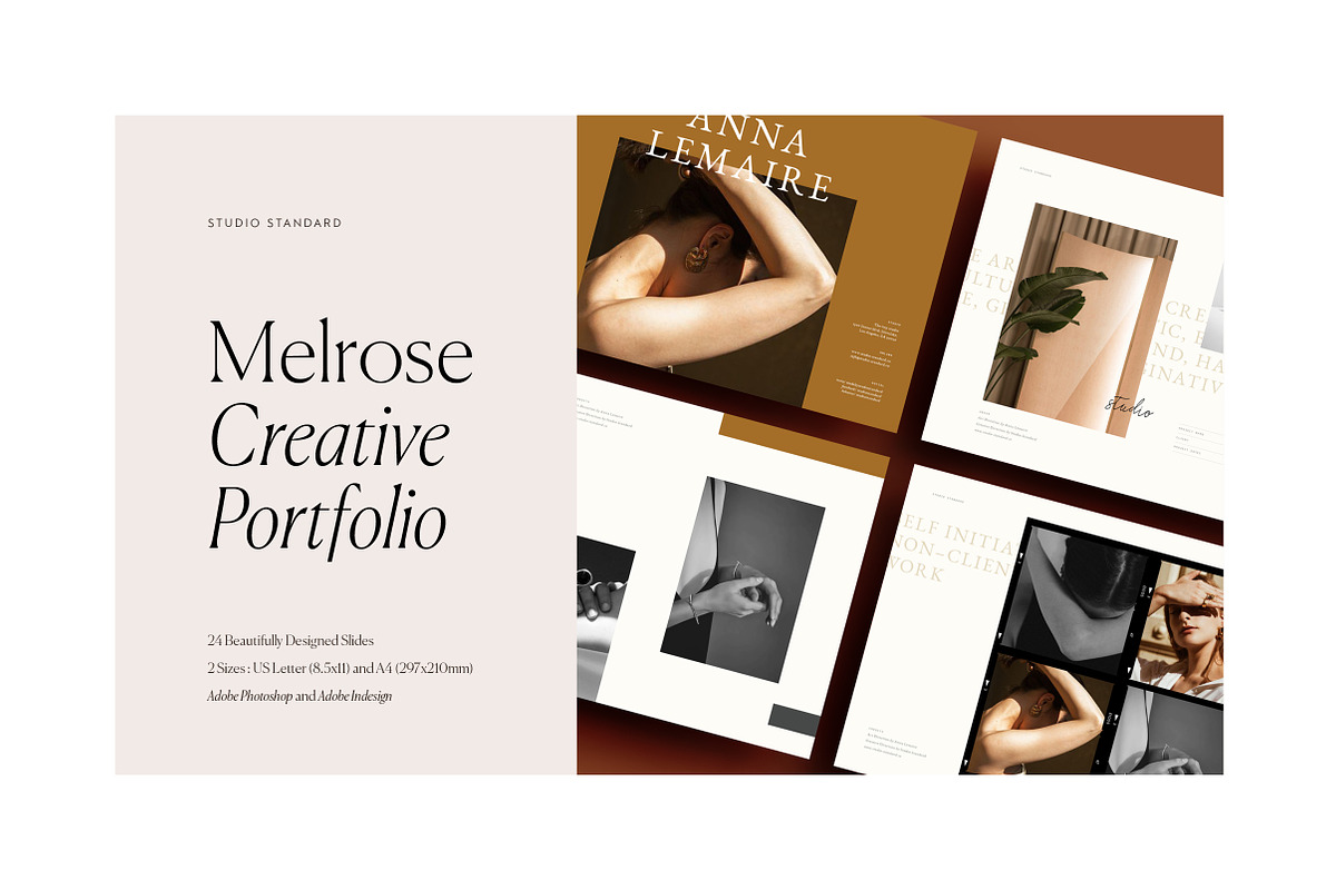 Melrose – Creative Portfolio in Brochure Templates - product preview 8