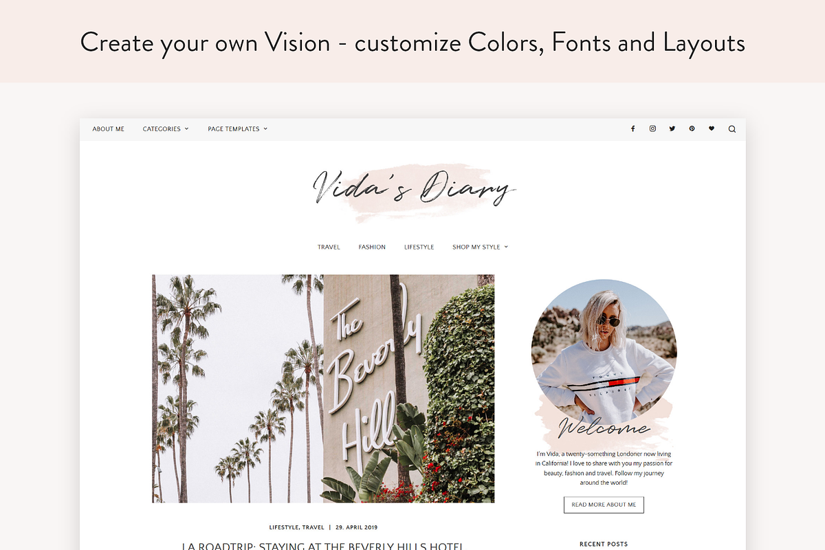 Vida - A Lifestyle Blog & Shop Theme in WordPress Blog Themes - product preview 8