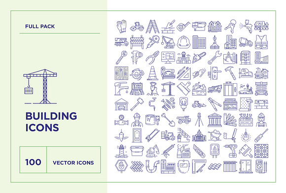 Building and Construction Icons Set in Construction Icons - product preview 8