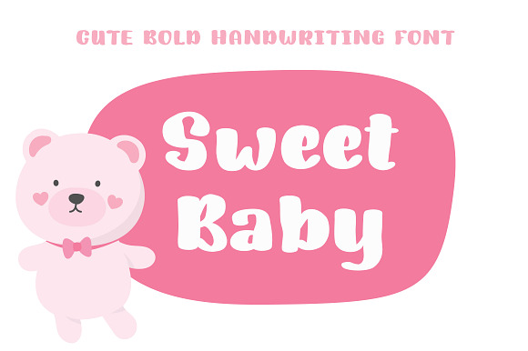 Sweet Baby | Bold Handwriting Font in Display Fonts - product preview 4