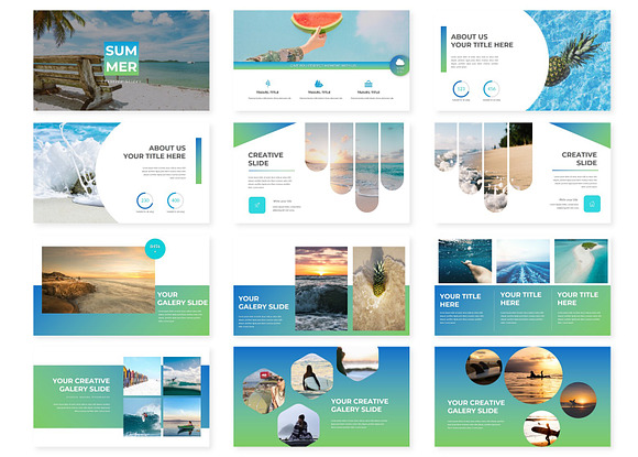 Summer - Google Slides Template in Google Slides Templates - product preview 1