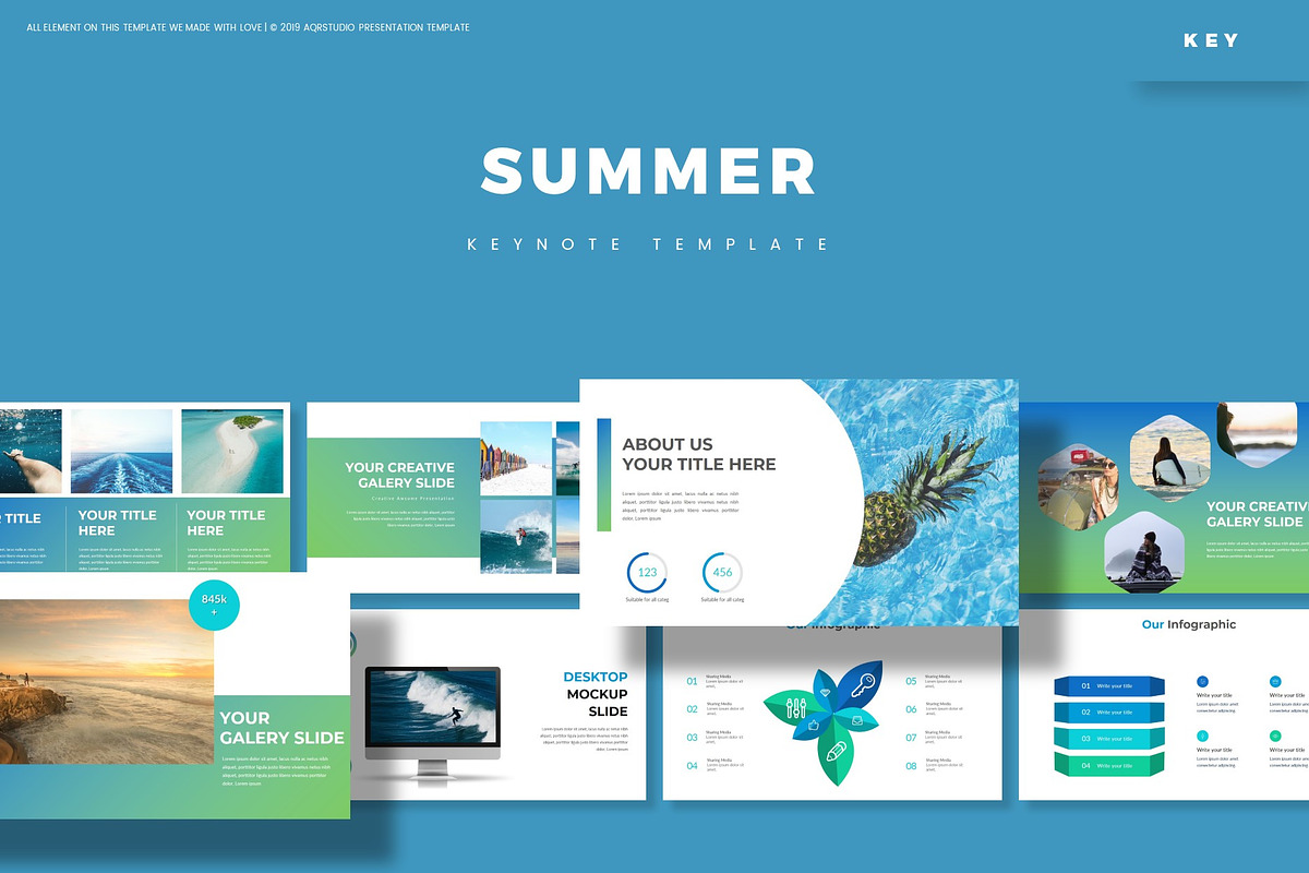 Summer - Keynote Template in Keynote Templates - product preview 8