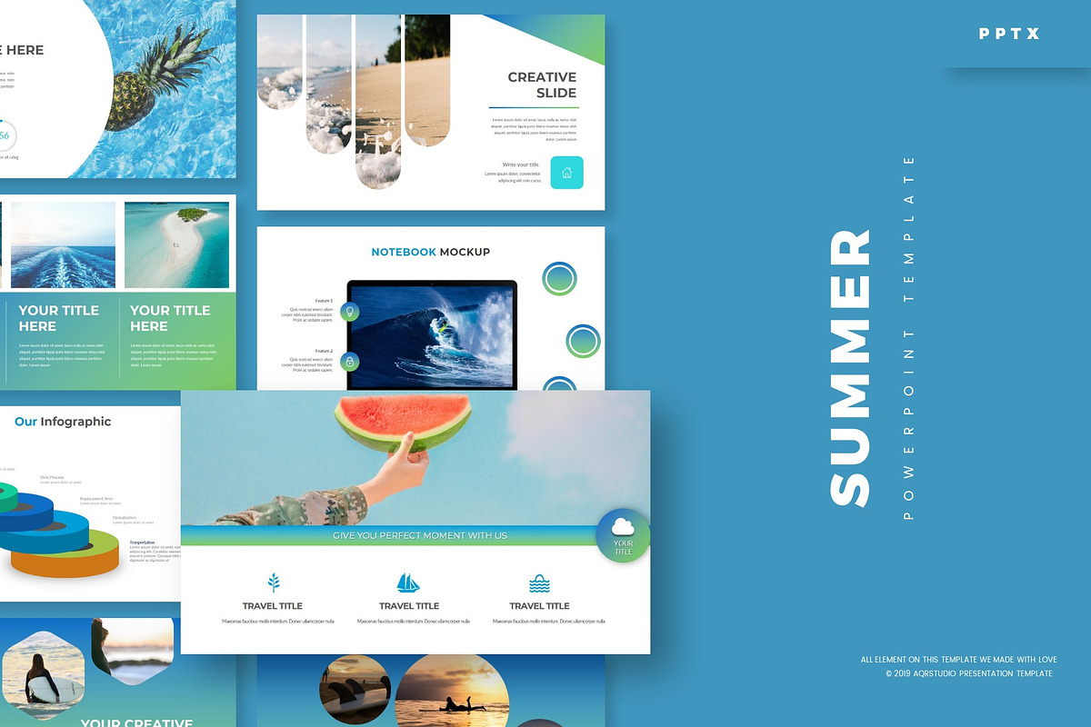 Summer - Powerpoint Template in PowerPoint Templates - product preview 8