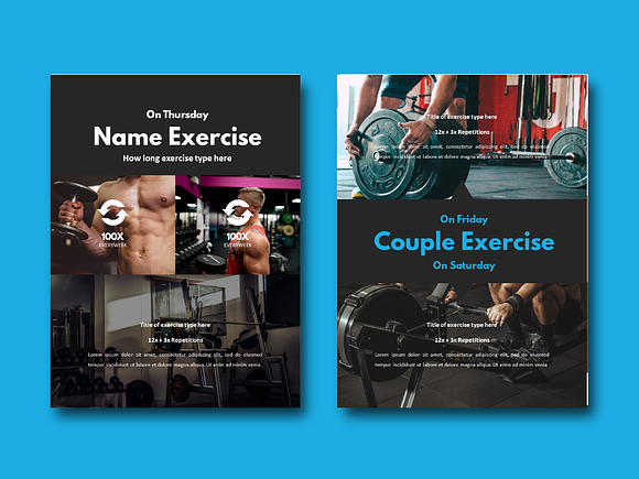 Fitness Bold eBook Template in Brochure Templates - product preview 4