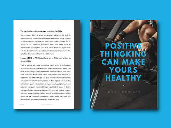 Fitness Bold eBook Template in Brochure Templates - product preview 6