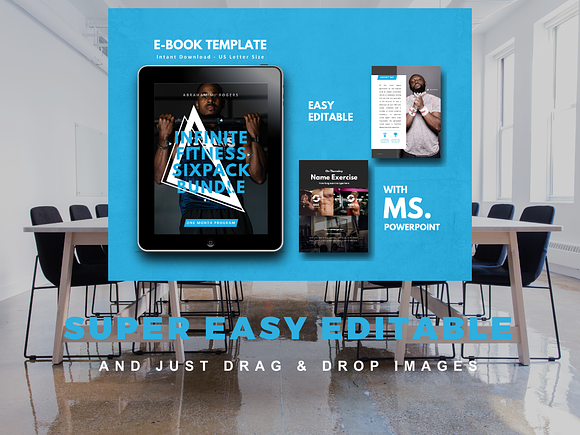 Fitness Bold eBook Template in Brochure Templates - product preview 8