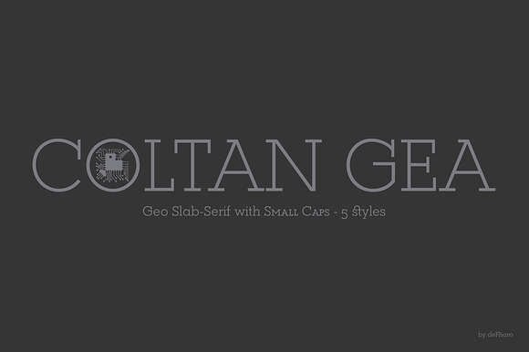 Coltan Gea Slab -5 fonts- in Slab Serif Fonts - product preview 1