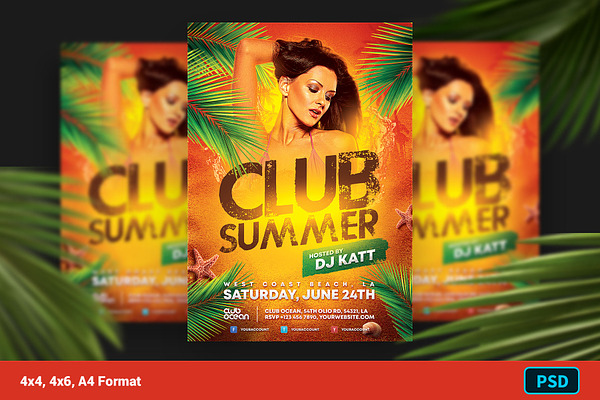 Club Summer Party Flyer