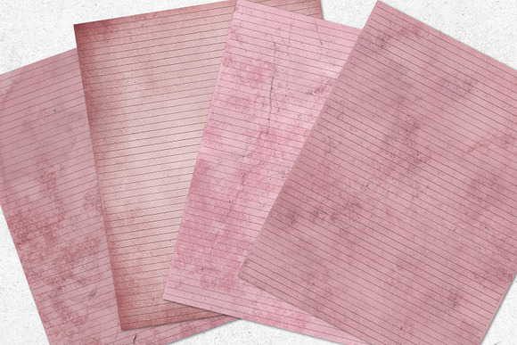 Distressed Pink Writing Paper in Textures - product preview 3