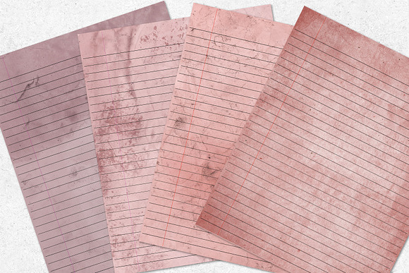 Distressed Pink Writing Paper in Textures - product preview 4