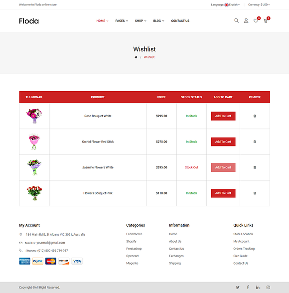 Floda – Flower Shop HTML Template in HTML/CSS Themes - product preview 2