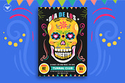 Dia De Los Muertos Party Flyer