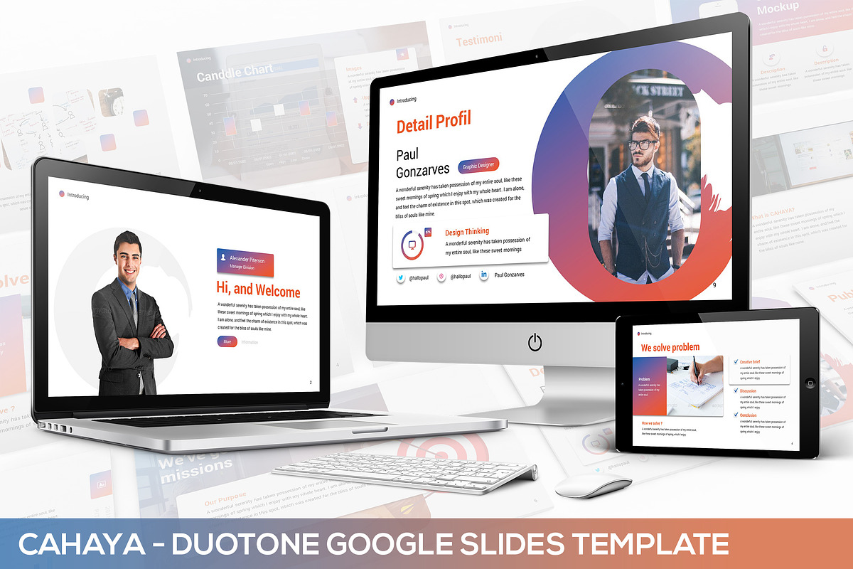 Cahaya -  Duotone Google Slides in Google Slides Templates - product preview 8