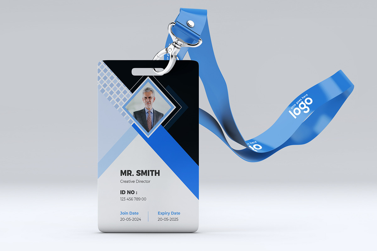 ID Card Template Design in Stationery Templates - product preview 8