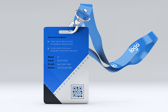 ID Card Template Design in Stationery Templates - product preview 1