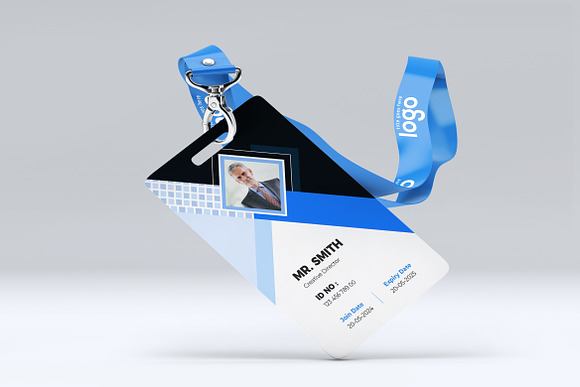 ID Card Template Design in Stationery Templates - product preview 2