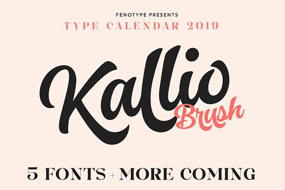 Type Calendar 2019 | Font Bundle in Display Fonts - product preview 27