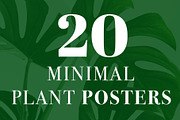 20 Minimal Plant Posters for Decors
