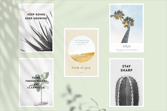 20 Minimal Plant Posters for Decors in Instagram Templates - product preview 8