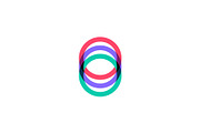 abstract circle overlapping logo
