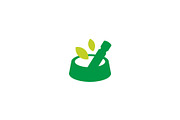 pet food bowl herbal concoction logo