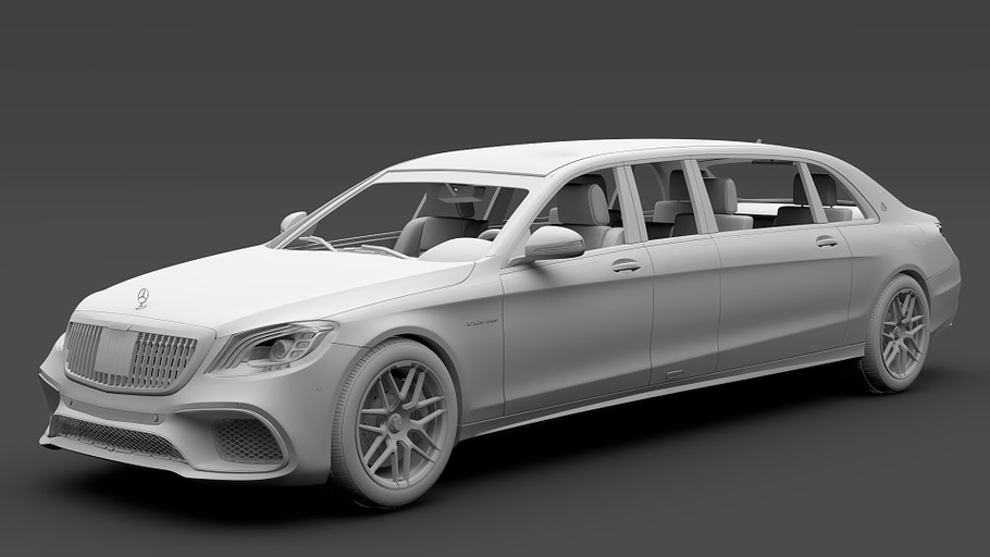 Mercedes AMG Maybach S 65 Pullman VV in Vehicles - product preview 2