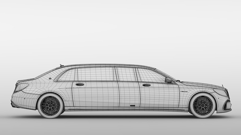 Mercedes AMG Maybach S 65 Pullman VV in Vehicles - product preview 5