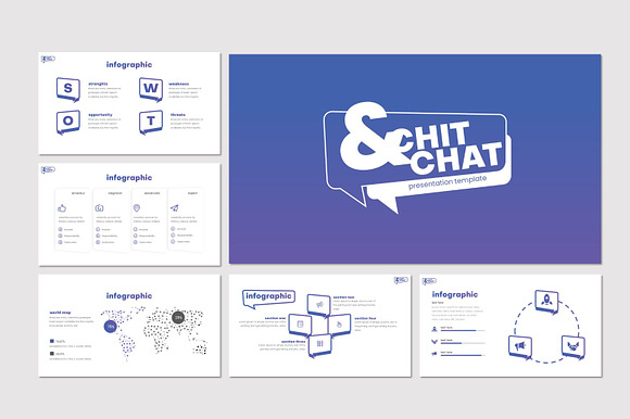 Chit & Chat - Google Slides Template in Google Slides Templates - product preview 4