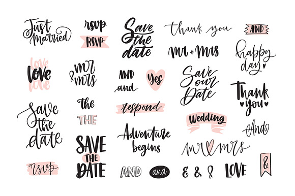 Wedding lettering in Objects - product preview 1