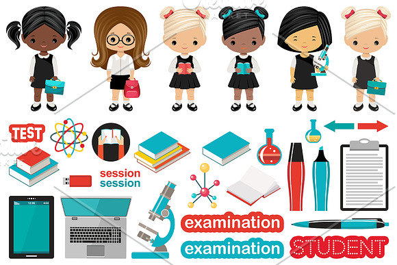 Set of school subject. Study. in Illustrations - product preview 1