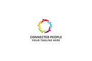 Connected People Logo Template