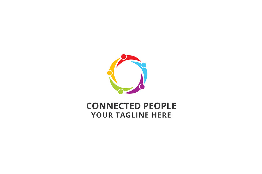 Connected People Logo Template in Logo Templates - product preview 8