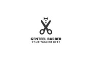 Genteel Barber Logo Template