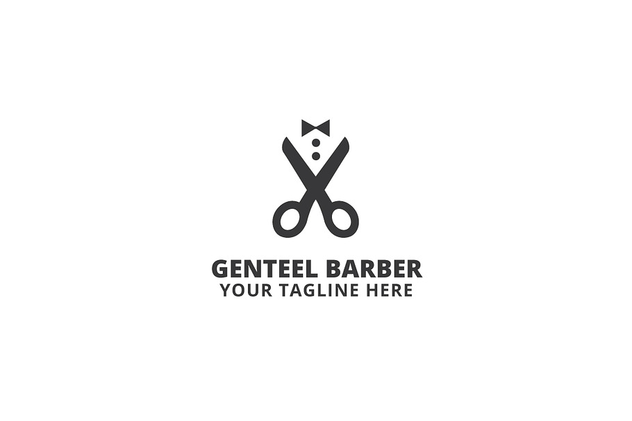 Genteel Barber Logo Template in Logo Templates - product preview 8