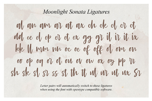 Moonlight Sonata in Script Fonts - product preview 2