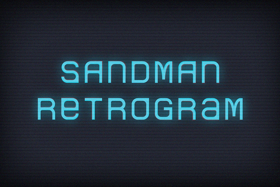 Sandman Retrogram in Display Fonts - product preview 8