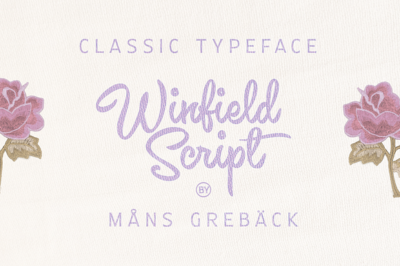 Winfield Script - Classic Typeface in Script Fonts - product preview 2
