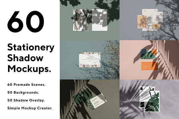 60 Stationery Mockup (Scene Creator) in Print Mockups - product preview 15