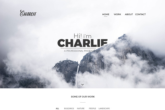 Charlie - PSD Template in Website Templates - product preview 2