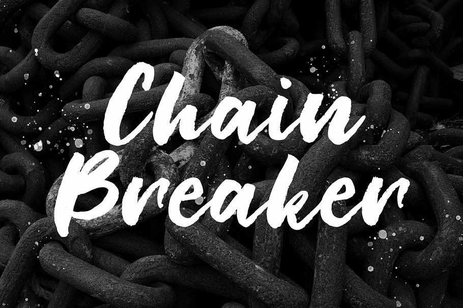 Chain Breaker in Script Fonts - product preview 8