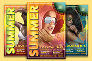 Summer Cocktail Mix Flyer Template