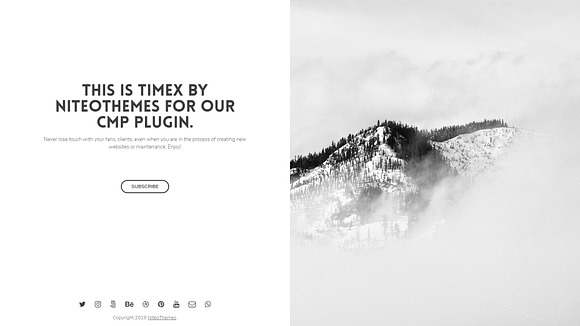 CMP TimeX - Coming Soon landing page in WordPress Landing Page Themes - product preview 2