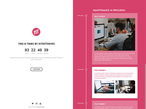 CMP TimeX - Coming Soon landing page in WordPress Landing Page Themes - product preview 4