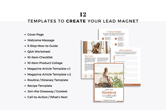 Lead Magnet Template for Bloggers in Email Templates - product preview 1