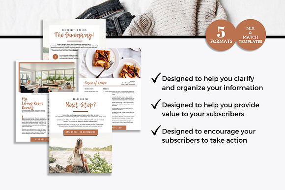 Lead Magnet Template for Bloggers in Email Templates - product preview 4