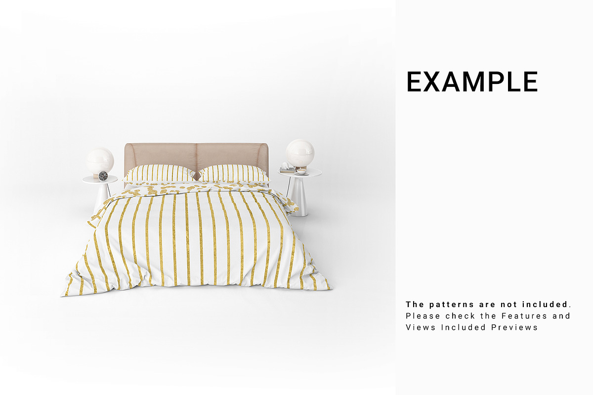 Bed Linen Mockup Set in Product Mockups - product preview 8