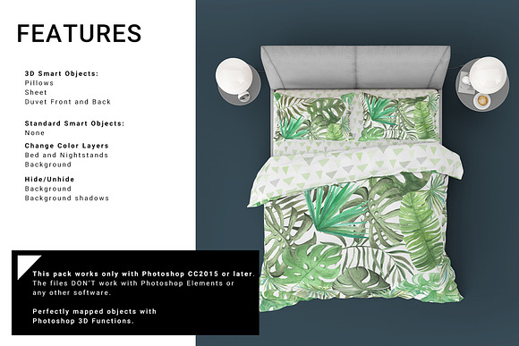 Bed Linen Mockup Set in Product Mockups - product preview 4