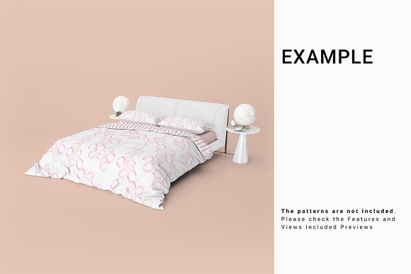 Bed Linen Mockup Set in Product Mockups - product preview 6